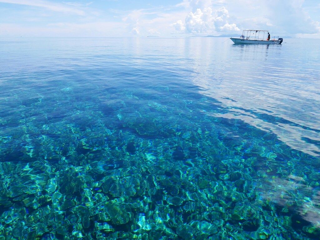 Wasserfläche unter blauem Himmel bei Tag