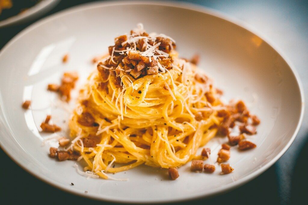 Spaghetti Carbonara, italienische Nationalgericht